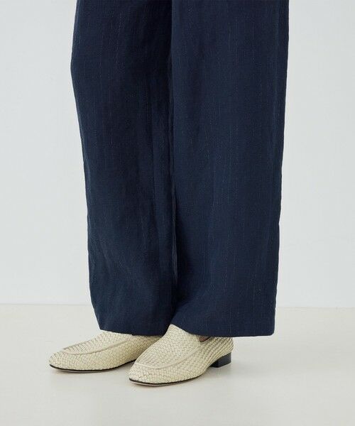 TOMORROWLAND / トゥモローランド その他パンツ | マリンカナパストライプ ツータックストレートパンツ | 詳細9