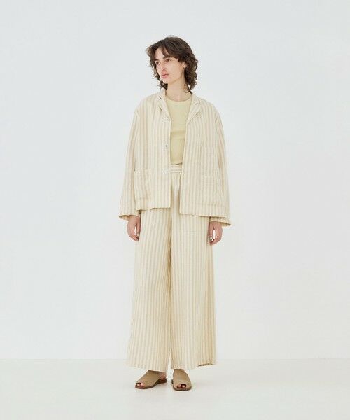 TOMORROWLAND / トゥモローランド その他パンツ | リノヘリンボーン イージーワイドパンツ | 詳細1