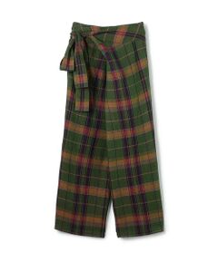 TOMORROWLAND / トゥモローランド その他パンツ | リネンコットンマドラスチェック ラップパンツ