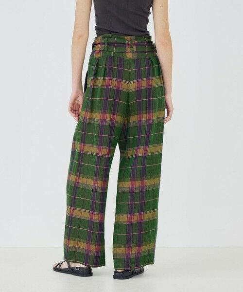 TOMORROWLAND / トゥモローランド その他パンツ | リネンコットンマドラスチェック ラップパンツ | 詳細4