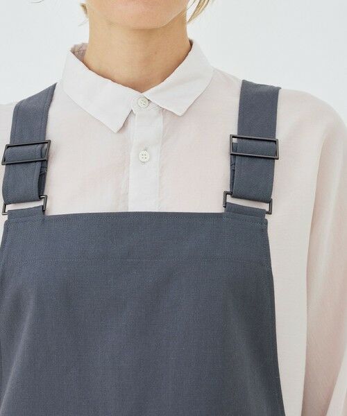 TOMORROWLAND / トゥモローランド ロング・マキシ丈ワンピース | プンタウールコットントロピカル エプロンワンピース | 詳細4