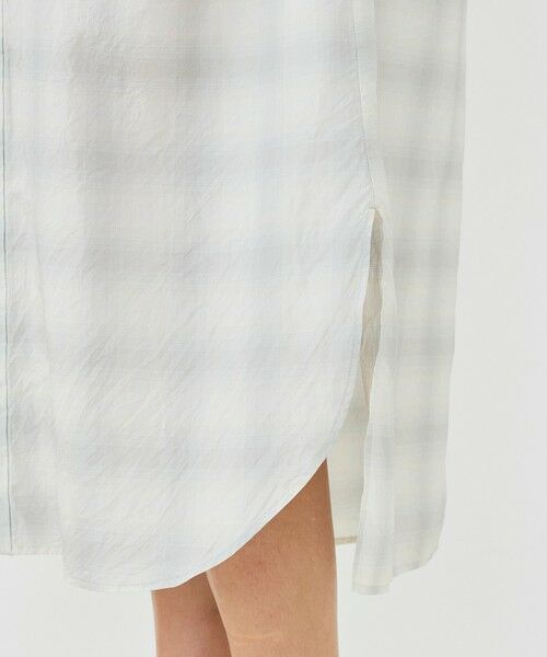 TOMORROWLAND / トゥモローランド ロング・マキシ丈ワンピース | サンライズオンブレチェック スタンドカラーワンピース | 詳細7