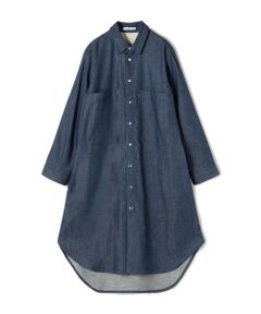 TOMORROWLAND / トゥモローランド ミニ丈・ひざ丈ワンピース | ステイブルーデニム シャツワンピース