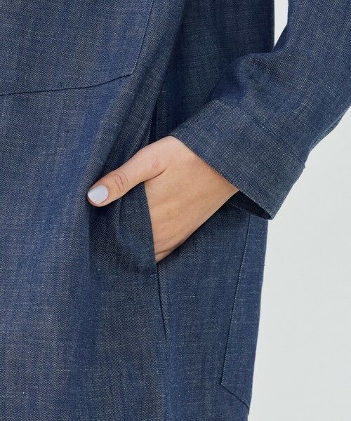 TOMORROWLAND / トゥモローランド ミニ丈・ひざ丈ワンピース | ステイブルーデニム シャツワンピース | 詳細8