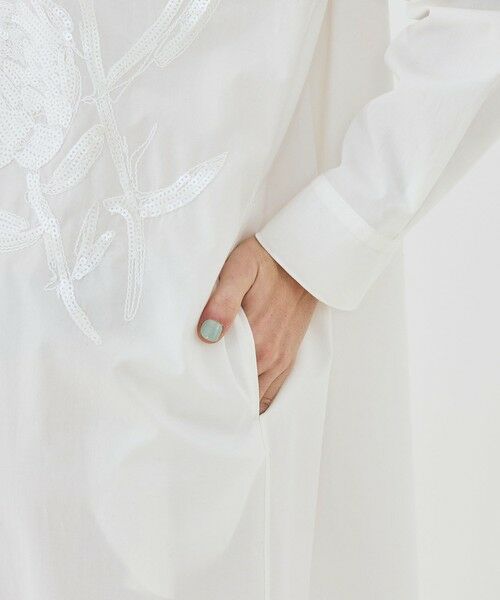 TOMORROWLAND / トゥモローランド ロング・マキシ丈ワンピース | コットンポプリンエンブロイダリー シャツワンピース | 詳細6