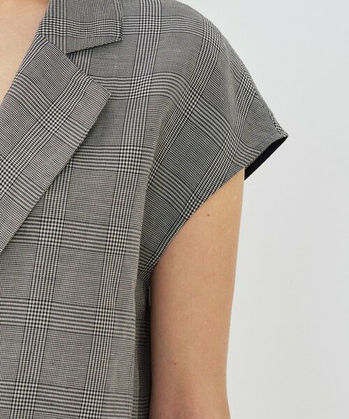 TOMORROWLAND / トゥモローランド サロペット・オールインワン | リネンキュプラシルクコンパクト チェスターカラーオールインワン | 詳細6