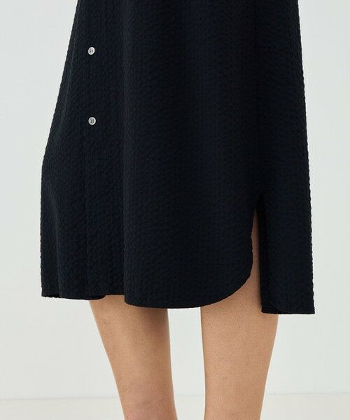 TOMORROWLAND / トゥモローランド ミニ丈・ひざ丈ワンピース | 【WEB先行予約】ソフトウェーブ バンドカラーシャツワンピース | 詳細7