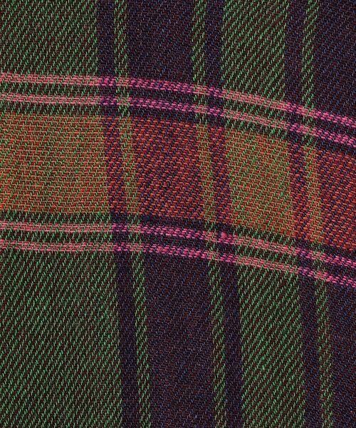 TOMORROWLAND / トゥモローランド ロング・マキシ丈ワンピース | リネンコットンマドラスチェック スキッパ—カラーワンピース | 詳細8