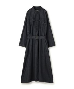 TOMORROWLAND / トゥモローランド ロング・マキシ丈ワンピース | コットンダンガリー ベルテッドシャツワンピース