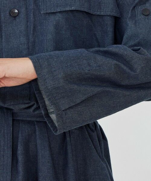 TOMORROWLAND / トゥモローランド ロング・マキシ丈ワンピース | コットンダンガリー ベルテッドシャツワンピース | 詳細8