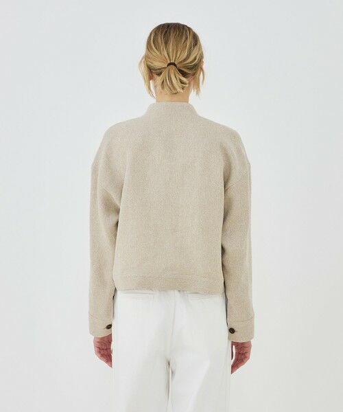 TOMORROWLAND / トゥモローランド ブルゾン | リネンシルクツイード スタンドカラーブルゾン | 詳細4