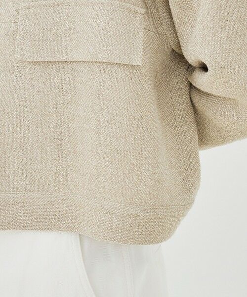 TOMORROWLAND / トゥモローランド ブルゾン | リネンシルクツイード スタンドカラーブルゾン | 詳細9