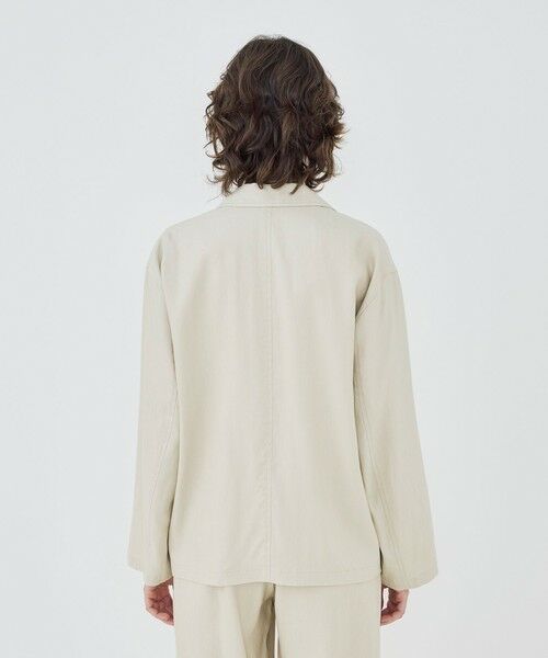 TOMORROWLAND / トゥモローランド テーラードジャケット | レーヨンリネンストレッチ ドロップショルダージャケット | 詳細4