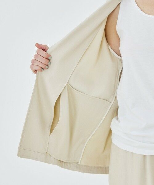 TOMORROWLAND / トゥモローランド テーラードジャケット | レーヨンリネンストレッチ ドロップショルダージャケット | 詳細5