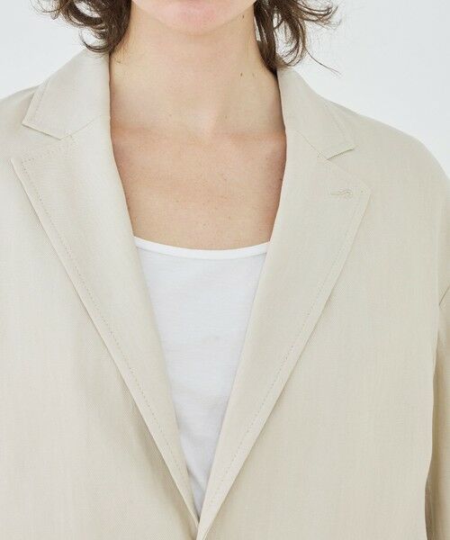 TOMORROWLAND / トゥモローランド テーラードジャケット | レーヨンリネンストレッチ ドロップショルダージャケット | 詳細6