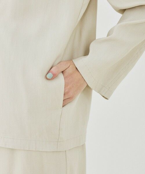 TOMORROWLAND / トゥモローランド テーラードジャケット | レーヨンリネンストレッチ ドロップショルダージャケット | 詳細8