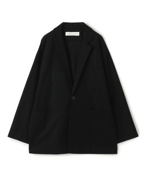 TOMORROWLAND / トゥモローランド テーラードジャケット | コットンジャージー チェスタージャケット（19 ブラック）