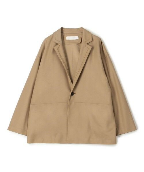 TOMORROWLAND / トゥモローランド テーラードジャケット | コットンジャージー チェスタージャケット（45 キャメル）