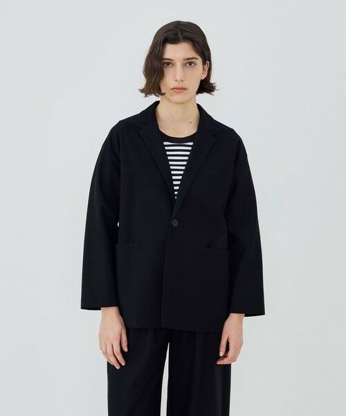 TOMORROWLAND / トゥモローランド テーラードジャケット | コットンジャージー チェスタージャケット | 詳細2