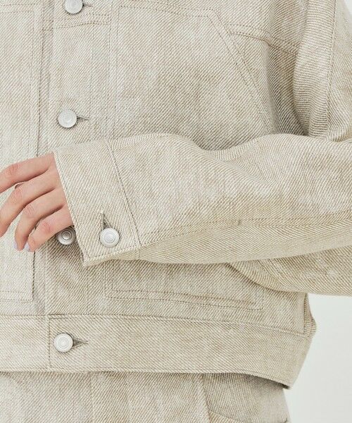 TOMORROWLAND / トゥモローランド ブルゾン | パールリネン ドルマンスリーブブルゾン | 詳細7