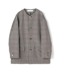 TOMORROWLAND / トゥモローランド ノーカラージャケット | リネンキュプラシルクコンパクト ノーカラージャケット