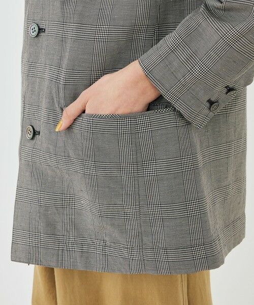 TOMORROWLAND / トゥモローランド ノーカラージャケット | リネンキュプラシルクコンパクト ノーカラージャケット | 詳細7