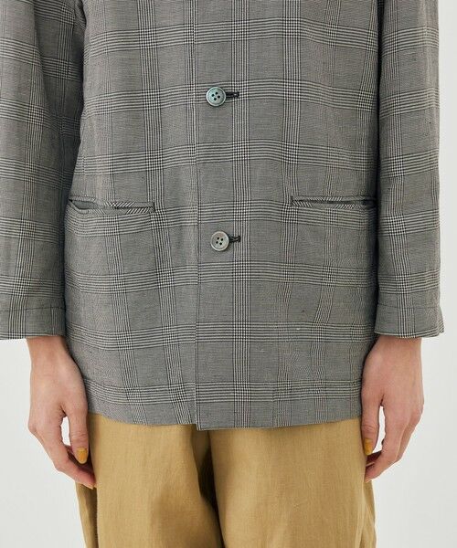 TOMORROWLAND / トゥモローランド ノーカラージャケット | リネンキュプラシルクコンパクト ノーカラージャケット | 詳細9