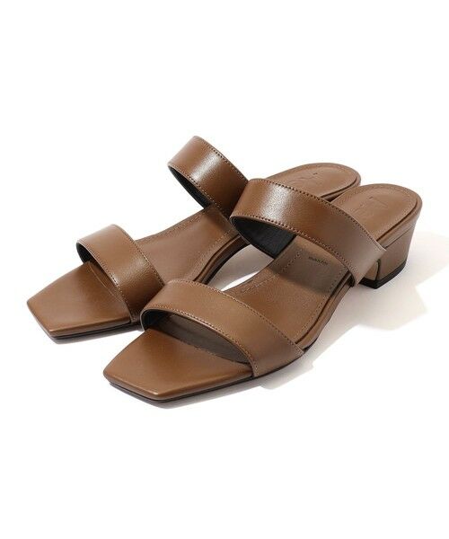 TOMORROWLAND / トゥモローランド サンダル | Aeyde KEMI オープンスクエアトゥ サンダル（47 ブラウン）