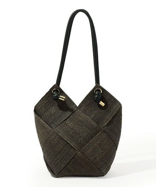 TOMORROWLAND / トゥモローランド かごバック | VIOLAd'ORO ABACA ショルダーバッグ（49 ダークブラウン）