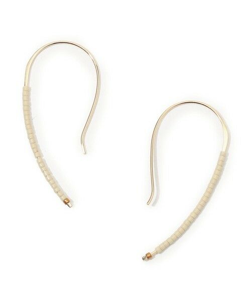 TOMORROWLAND / トゥモローランド ピアス・イヤリング | helena rohner miyuki beads hoop ピアス（41 ライトベージュ）