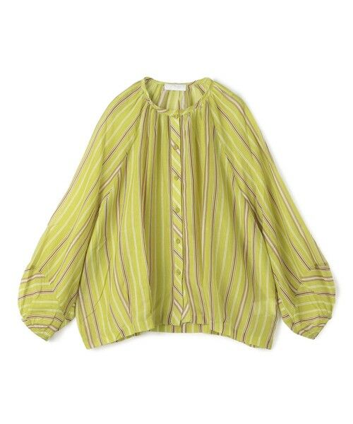TOMORROWLAND / トゥモローランド シャツ・ブラウス | Devotion TWINS WIDLE ギャザーブラウス（54 グリーン系）