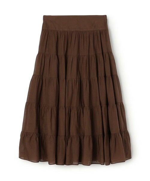 TOMORROWLAND / トゥモローランド ロング・マキシ丈スカート | Devotion TWINS SAGE ティアードスカート（49 ダークブラウン）