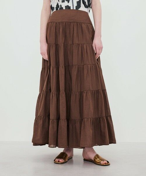 TOMORROWLAND / トゥモローランド ロング・マキシ丈スカート | Devotion TWINS SAGE ティアードスカート | 詳細2