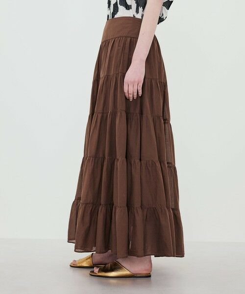 TOMORROWLAND / トゥモローランド ロング・マキシ丈スカート | Devotion TWINS SAGE ティアードスカート | 詳細3