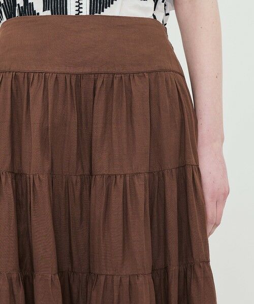 TOMORROWLAND / トゥモローランド ロング・マキシ丈スカート | Devotion TWINS SAGE ティアードスカート | 詳細5