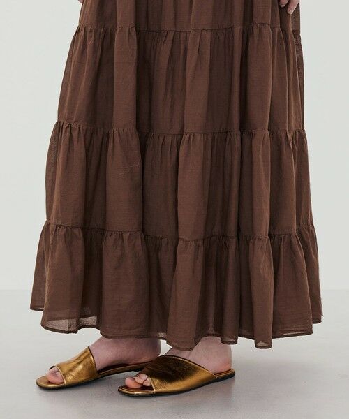 TOMORROWLAND / トゥモローランド ロング・マキシ丈スカート | Devotion TWINS SAGE ティアードスカート | 詳細7