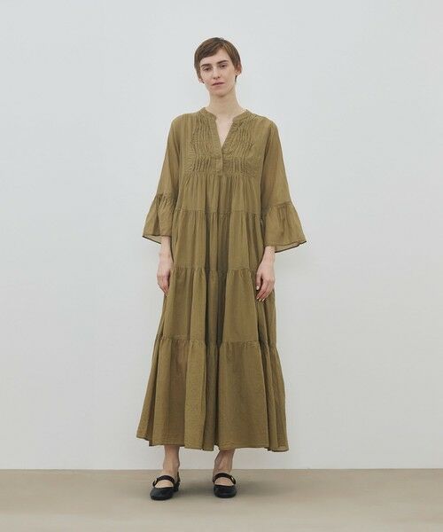 TOMORROWLAND / トゥモローランド ロング・マキシ丈ワンピース | Devotion TWINS AMBER ギャザーティアードワンピース | 詳細1