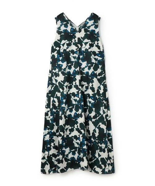 TOMORROWLAND / トゥモローランド ロング・マキシ丈ワンピース | WRITEWELL Prism-mineral Vネックワンピース（56 カーキ系）
