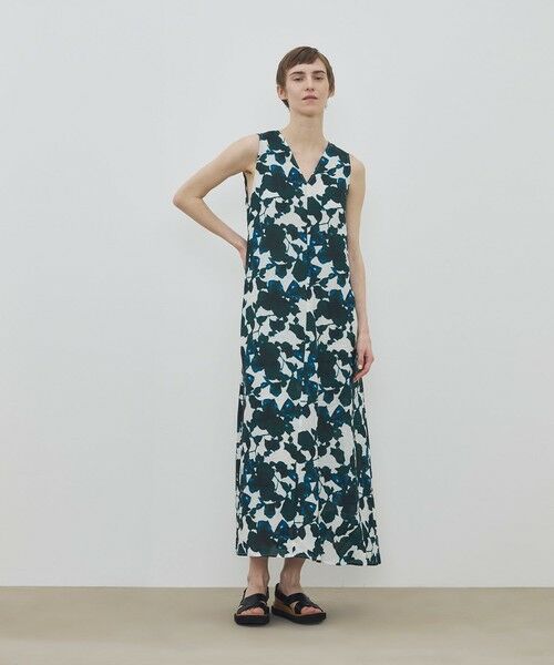 TOMORROWLAND / トゥモローランド ロング・マキシ丈ワンピース | WRITEWELL Prism-mineral Vネックワンピース | 詳細1