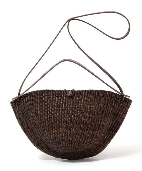 TOMORROWLAND / トゥモローランド かごバック | INES BRESSAND MEDIUM WALNUT ショルダーバッグ（49 ダークブラウン）