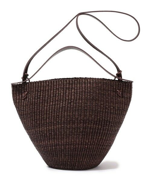 TOMORROWLAND / トゥモローランド かごバック | INES BRESSAND MEDIUM BELL 2-wayバッグ(49 ダークブラウン)