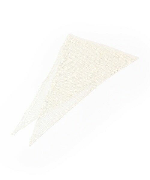 TOMORROWLAND / トゥモローランド マフラー・ショール・スヌード・ストール | ASAUCE MELER シルクニット トライアングルスカーフ（11 ホワイト）
