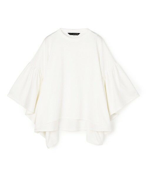 TOMORROWLAND / トゥモローランド カットソー | HAVERSACK コットンジャージー フリルスリーブプルオーバー（11 ホワイト）