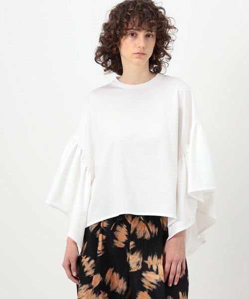 TOMORROWLAND / トゥモローランド カットソー | HAVERSACK コットンジャージー フリルスリーブプルオーバー | 詳細2