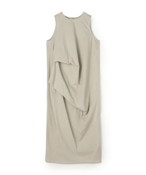 TOMORROWLAND / トゥモローランド ロング・マキシ丈ワンピース | LAUREN MANOOGIAN RIPSTOP アシンメトリータックワンピース（13 ライトグレー）