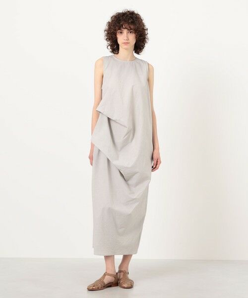 TOMORROWLAND / トゥモローランド ロング・マキシ丈ワンピース | LAUREN MANOOGIAN RIPSTOP アシンメトリータックワンピース | 詳細1