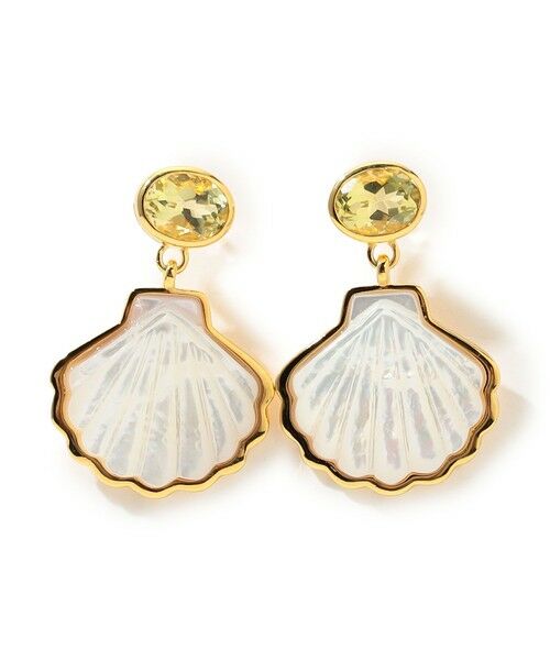 TOMORROWLAND / トゥモローランド ピアス・イヤリング | Lizzie Fortunato LUNA SHELL ピアス（12 ホワイト系）