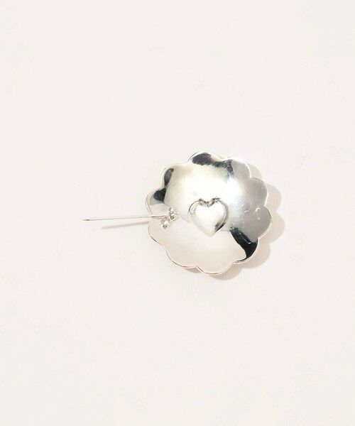 TOMORROWLAND / トゥモローランド ブローチ・コサージュ | ADRAR Flower Heart シルバー ブローチピン | 詳細3