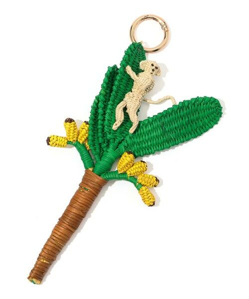 TOMORROWLAND / トゥモローランド キーホルダー・ストラップ | MERCEDES SALAZAR ラフィア キーチェーン（54 グリーン系）