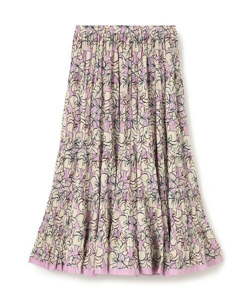 TOMORROWLAND / トゥモローランド ロング・マキシ丈スカート | 【WEB先行予約・別注】MARIHA Flower Poem 草原の虹のスカート（72 ラベンダー系）